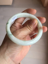 Load image into Gallery viewer, 58mm Certificate light green white orange green jadeite jade bangle BQ68(1013)