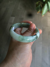 Load image into Gallery viewer, 54mm certified 100% natural Type A green/dark green/white/brown jungle camouflage color jadeite jade bangle BG22-1726
