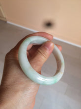 Load image into Gallery viewer, 54.6mm certified 100% natural Type A sunny green/white/brown jadeite jade bangle Y138-3314