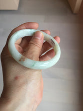 Load image into Gallery viewer, 58mm Certificate light green white orange green jadeite jade bangle BQ68(1013)