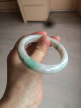 Load image into Gallery viewer, 53.5mm Certified Type A 100% Natural sunny green Jadeite Jade bangle AZ130-4125