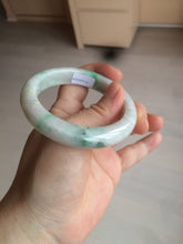 Load image into Gallery viewer, 53.5mm Certified Type A 100% Natural sunny green Jadeite Jade bangle AZ130-4125