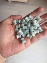 Load image into Gallery viewer, 100% Natural type A green/white small waist drum/yoyo jadeite Jade pendant necklace group BP117