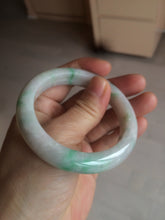 Load image into Gallery viewer, 53.5mm Certified Type A 100% Natural sunny green Jadeite Jade bangle AZ130-4125