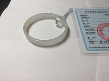 Load image into Gallery viewer, 47.6mm certified 100% natural type A light green red white thin square style jadeite bangle PH226-1007