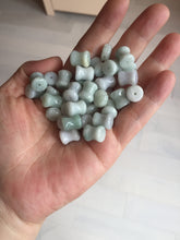 Load image into Gallery viewer, 100% Natural type A green/white small waist drum/yoyo jadeite Jade pendant necklace group BP117