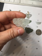Load image into Gallery viewer, 100% Natural type A icy watery light green clear Jadeite Jade butterfly pendant PH113-4