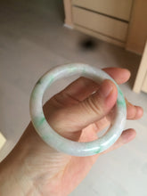 Load image into Gallery viewer, 53.5mm Certified Type A 100% Natural sunny green Jadeite Jade bangle AZ130-4125