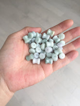 Load image into Gallery viewer, 100% Natural type A green/white small waist drum/yoyo jadeite Jade pendant necklace group BP117