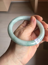 Load image into Gallery viewer, 59.8mm Certified Type A 100% Natural white/purple/green round cut jadeite Jade bangle PE123-0295