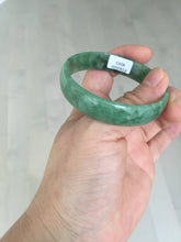 Load image into Gallery viewer, 52.8mm certified 100% natural Type A forest green dark green jadeite jade bangle BP15-8593