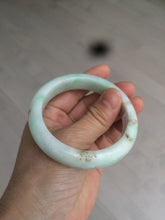 Load image into Gallery viewer, 54.6mm certified 100% natural Type A sunny green/white/brown jadeite jade bangle Y138-3314
