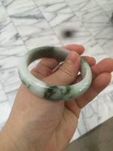 Load image into Gallery viewer, 54mm certified 100% natural Type A green/dark green/white/brown jungle camouflage color jadeite jade bangle BG22-1726