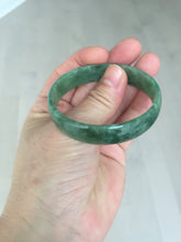 Load image into Gallery viewer, 52.8mm certified 100% natural Type A forest green dark green jadeite jade bangle BP15-8593