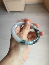 Load image into Gallery viewer, 60.2mm certified Type A 100% Natural icy watery light green sunny green purple Jadeite Jade bangle BQ66-5664