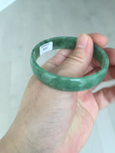 Load image into Gallery viewer, 52.8mm certified 100% natural Type A forest green dark green jadeite jade bangle BP15-8593