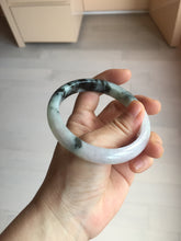 Load image into Gallery viewer, 60.2mm certified Type A 100% Natural icy watery light green sunny green purple Jadeite Jade bangle BQ66-5664