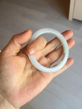 Load image into Gallery viewer, 54.6mm Certified 100% natural Type A white/green/purple jadeite jade bangle AM33-0255