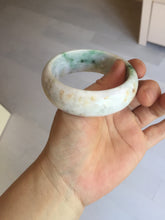 Load image into Gallery viewer, 54mm Certified type A 100% Natural sunny green/purple/yellow(Fu LU SHOU) Jadeite bangle BN61-1736