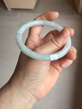Load image into Gallery viewer, 58mm certified 100% natural Type A light green round cut jadeite jade bangle BP163-2778
