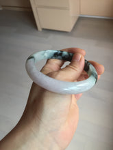 Load image into Gallery viewer, 60.2mm certified Type A 100% Natural icy watery light green sunny green purple Jadeite Jade bangle BQ66-5664