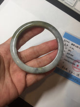 Load image into Gallery viewer, 57.5mm certified Type A 100% Natural dark green/brown/yellow/purple slim Jadeite Jade bangle D133-4071