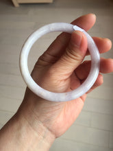 Load image into Gallery viewer, 57.3mm Certified Type A 100% Natural white purple brown red round cut Jadeite bangle PH193-8258