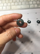 Load image into Gallery viewer, 100% natural Type A dark green blue gray Guatemala jadeite safety Guardian ring pendant PD12
