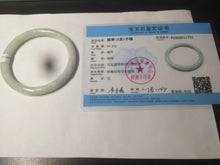 Load image into Gallery viewer, 55.9mm Certified Type A 100% Natural white/green/yellow/purple round cut Jadeite Jade bangle R110-1731