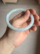 Load image into Gallery viewer, 58mm certified 100% natural Type A light green round cut jadeite jade bangle BP163-2778