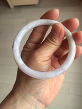 Load image into Gallery viewer, 57.3mm Certified Type A 100% Natural white purple brown red round cut Jadeite bangle PH193-8258
