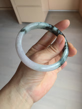 Load image into Gallery viewer, 60.2mm certified Type A 100% Natural icy watery light green sunny green purple Jadeite Jade bangle BQ66-5664
