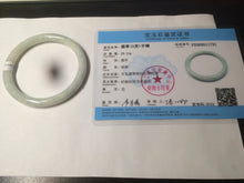 Load image into Gallery viewer, 55.9mm Certified Type A 100% Natural white/green/yellow/purple round cut Jadeite Jade bangle R110-1731