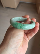 Load image into Gallery viewer, 51.5mm certified Type A 100% Natural sunny green purple oval Jadeite Jade bangle BS29-4436