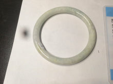 Load image into Gallery viewer, 55.9mm Certified Type A 100% Natural white/green/yellow/purple round cut Jadeite Jade bangle R110-1731