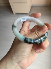 Load image into Gallery viewer, 60.2mm certified Type A 100% Natural icy watery light green sunny green purple Jadeite Jade bangle BQ66-5664