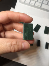 Load image into Gallery viewer, 100% Natural type A Shadow Leaf dark green Jadeite Jade safe and sound pendant group BL57