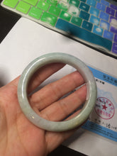 Load image into Gallery viewer, 54.5mm Certified 100% natural Type A green/purple/yellow jadeite jade bangle S51-1728
