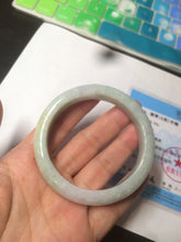 Load image into Gallery viewer, 54.5mm Certified 100% natural Type A green/purple/yellow jadeite jade bangle S51-1728