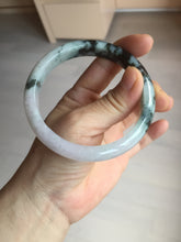 Load image into Gallery viewer, 60.2mm certified Type A 100% Natural icy watery light green sunny green purple Jadeite Jade bangle BQ66-5664