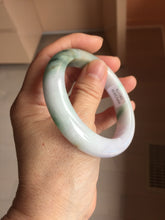 Load image into Gallery viewer, 53.7mm Certified 100% natural Type A Green & Light Purple jadeite jade bangle PH243-0178