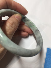 Load image into Gallery viewer, 59mm certified 100% natural Type A green purple gray jadeite bangle PD160-6310