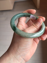 Load image into Gallery viewer, 60.2mm certified type A 100% Natural sunny green brown oily dark green gray black Jadeite jade bangle PH191-6937