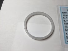Load image into Gallery viewer, 48.7mm certified 100% natural type A light green purple white thin square style jadeite bangle PH228-0965