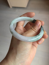 Load image into Gallery viewer, 57.2mm certified Type A 100% Natural icy watery light green sunny green purple Jadeite Jade bangle BQ64-5668