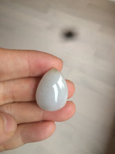 Load image into Gallery viewer, 100% natural white type A jadeite jade water drop pendant AX36