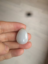 Load image into Gallery viewer, 100% natural white type A jadeite jade water drop pendant AX36