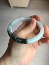 Load image into Gallery viewer, 57.2mm certified Type A 100% Natural icy watery light green sunny green purple Jadeite Jade bangle BQ64-5668