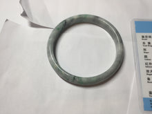 Load image into Gallery viewer, 59mm certified 100% natural Type A green purple gray jadeite bangle PD160-6310
