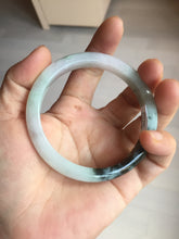 Load image into Gallery viewer, 57.2mm certified Type A 100% Natural icy watery light green sunny green purple Jadeite Jade bangle BQ64-5668